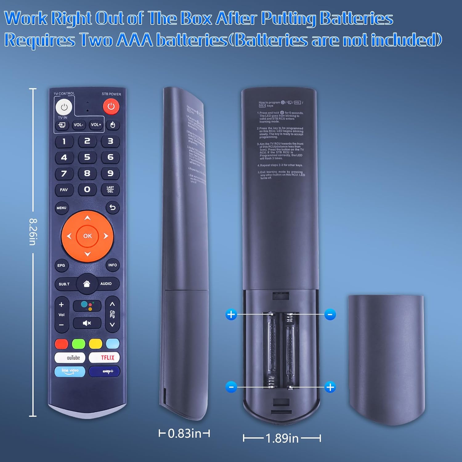 V3 Plus & V3 Pro Replacement Remote for VSeeBox | Voice & IR