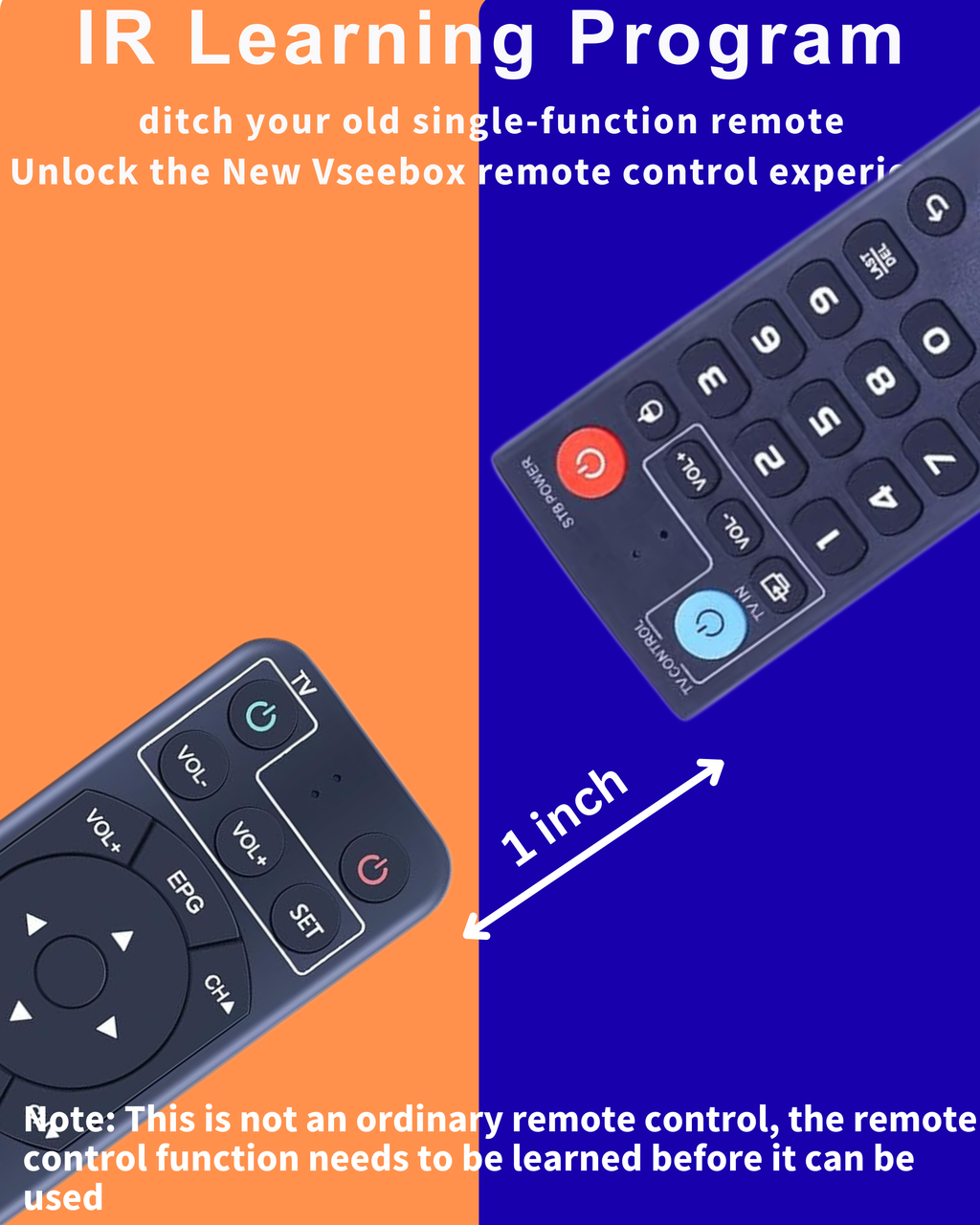 Universal Voice Remote for VSeeBox V3 Pro, V3 Plus & V5 Pro