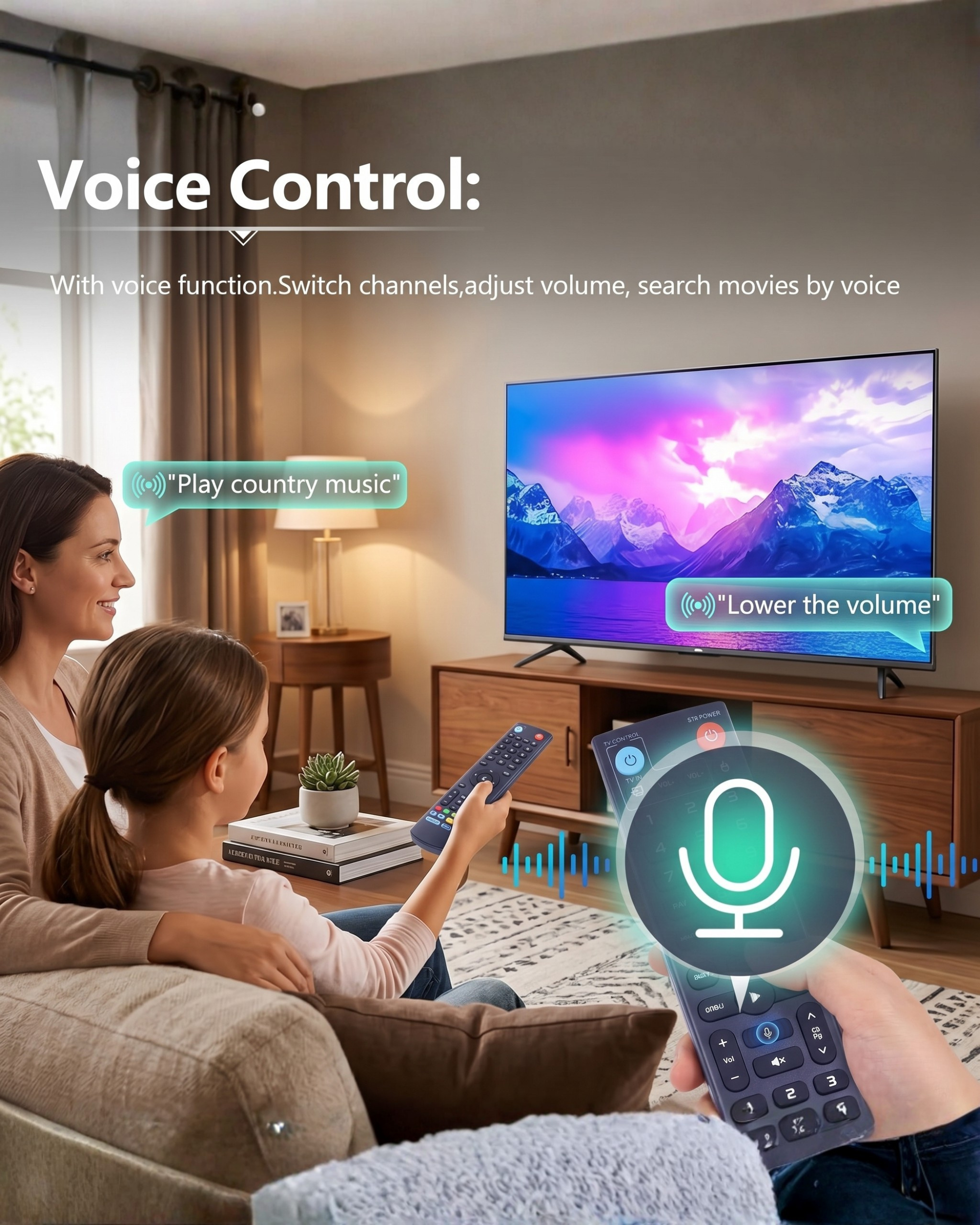 Universal Voice Remote for VSeeBox V3 Pro, V3 Plus & V5 Pro